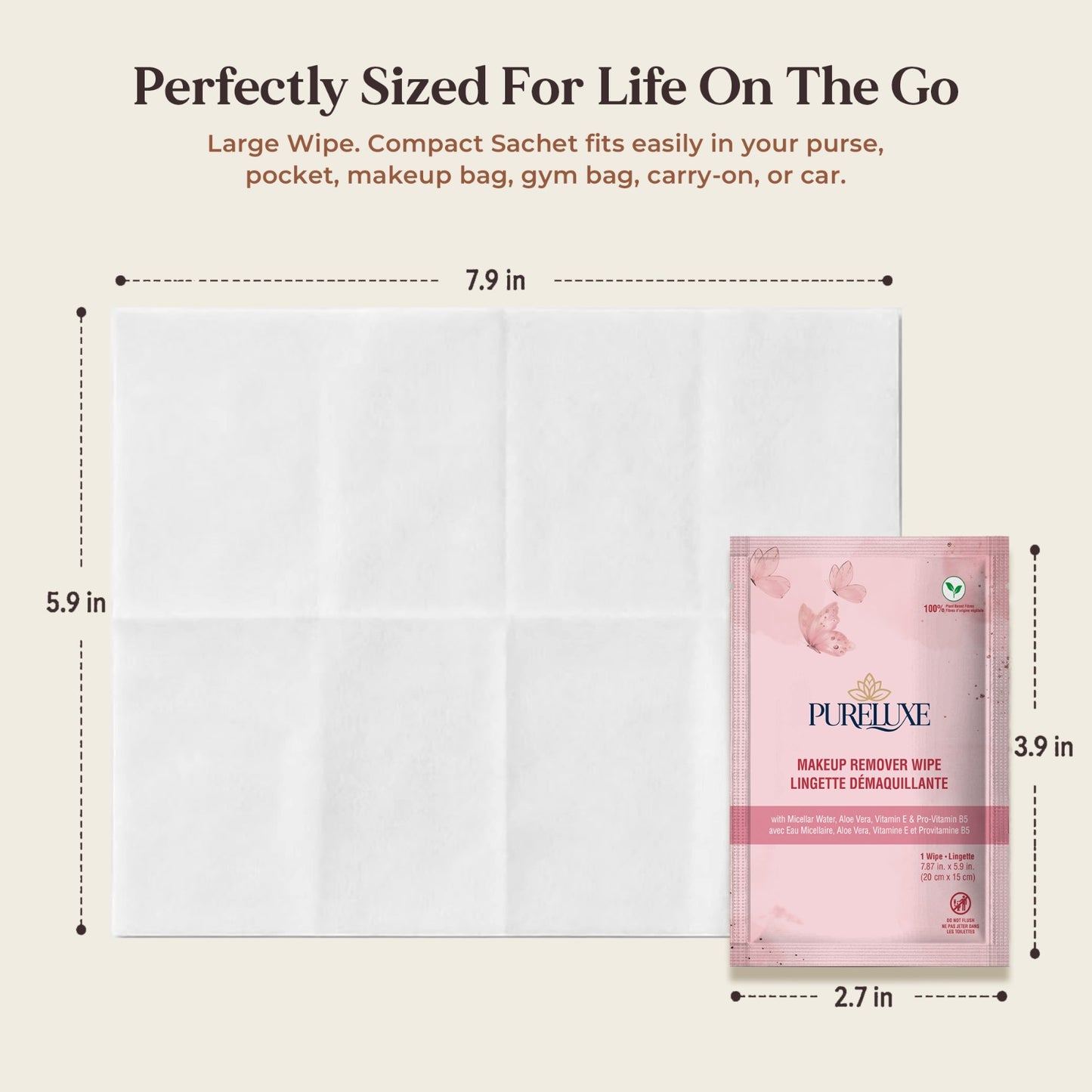 PureLuxe Makeup Remover Wipes